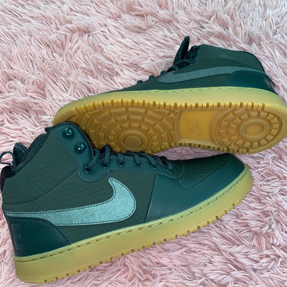 hunter green air force ones